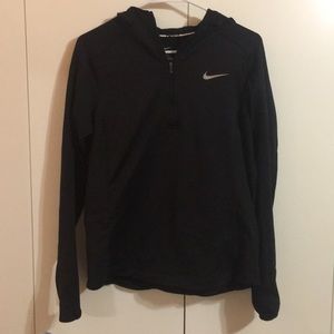 Nike Running Dri-Fit 1/4 zip Pullover with Hood